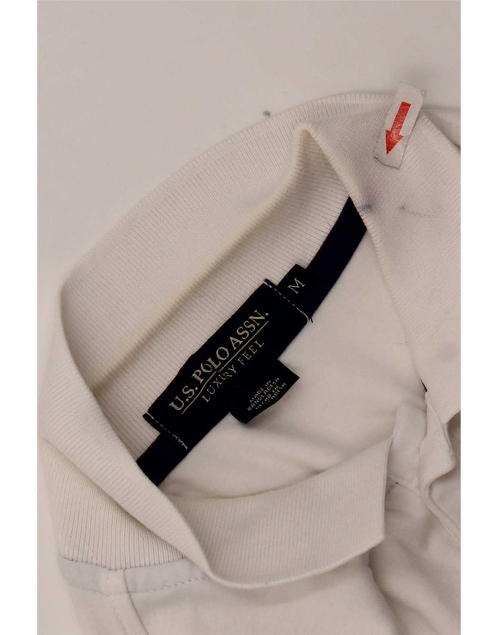 Asociación de Polo de EE. UU. Camisa Hombre Mediana Algodón Blanco