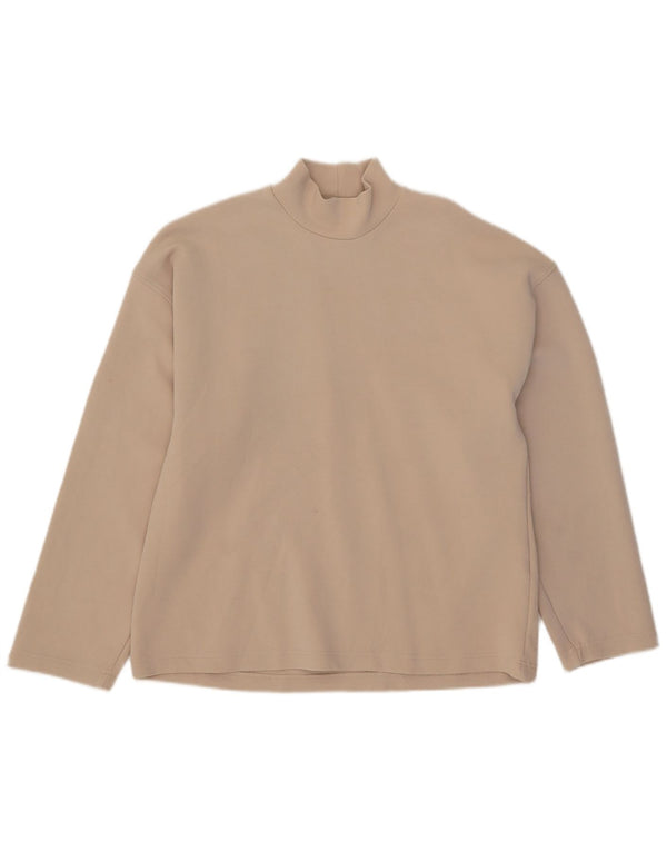 Zara Hombre Top Manga Larga Small Algodón Beige