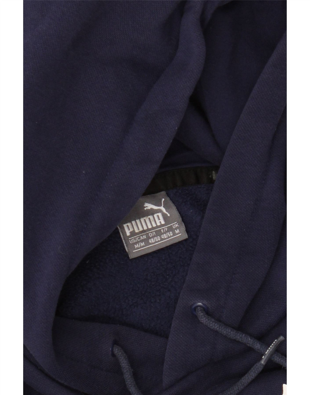 Puma Hombre Sudadera Con Capucha Gráfica Jersey De Algodón Azul Marino Mediano