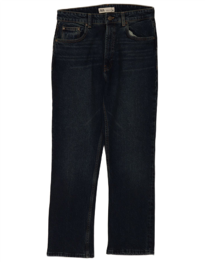 Zara Jeans Rectos Mujer EU 40 Medium W30 L28 Azul Marino