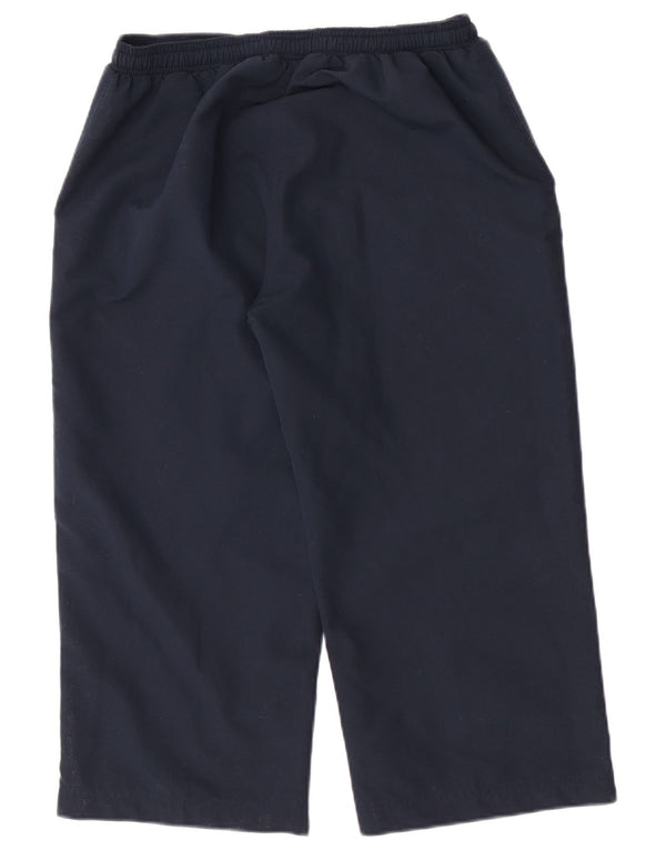 Reebok Pantalones Capri para Mujer UK 10 Small Azul Marino Deportes