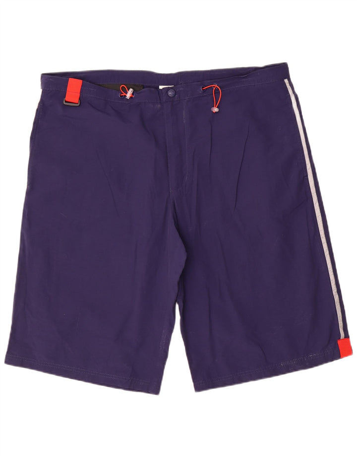Fila - Pantalones cortos deportivos para hombre, talla grande, algodón azul marino