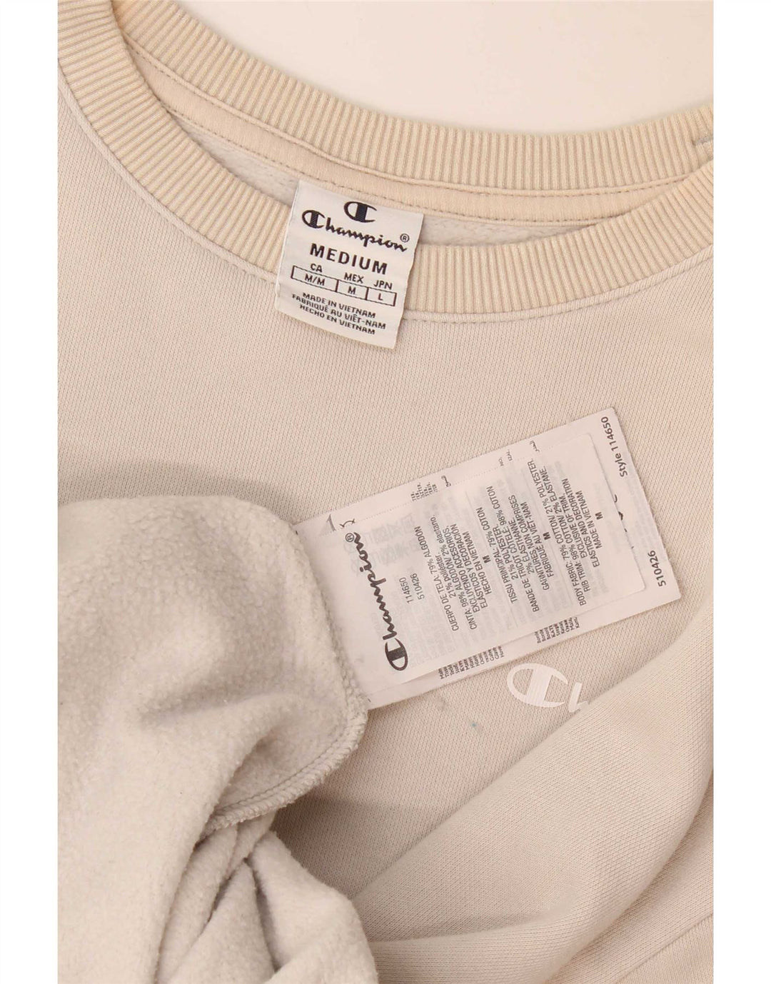 Champion Sudadera Jumper Medium Beige Algodón |
