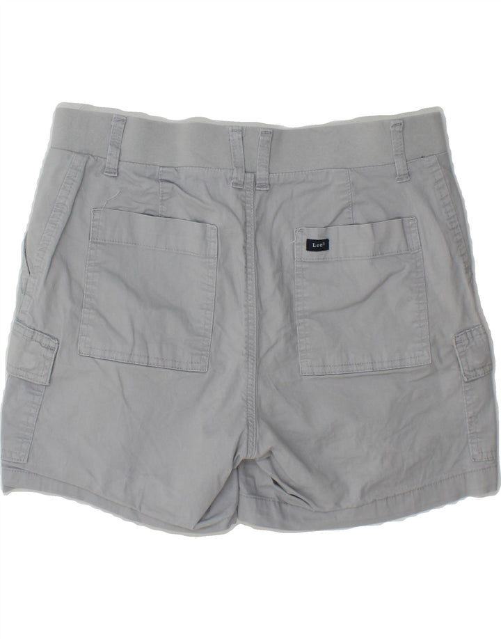 LEE Womens Mid Rise Regular Fit Cargo Shorts US 12 Large W32  Grey Cotton Vintage Lee and Second-Hand Lee from Messina Hembry 