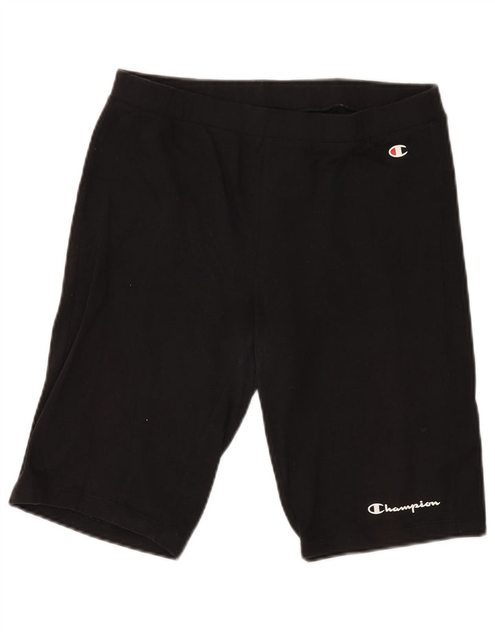 CHAMPION Pantalones cortos deportivos para mujer UK 18 XL Algodón negro
