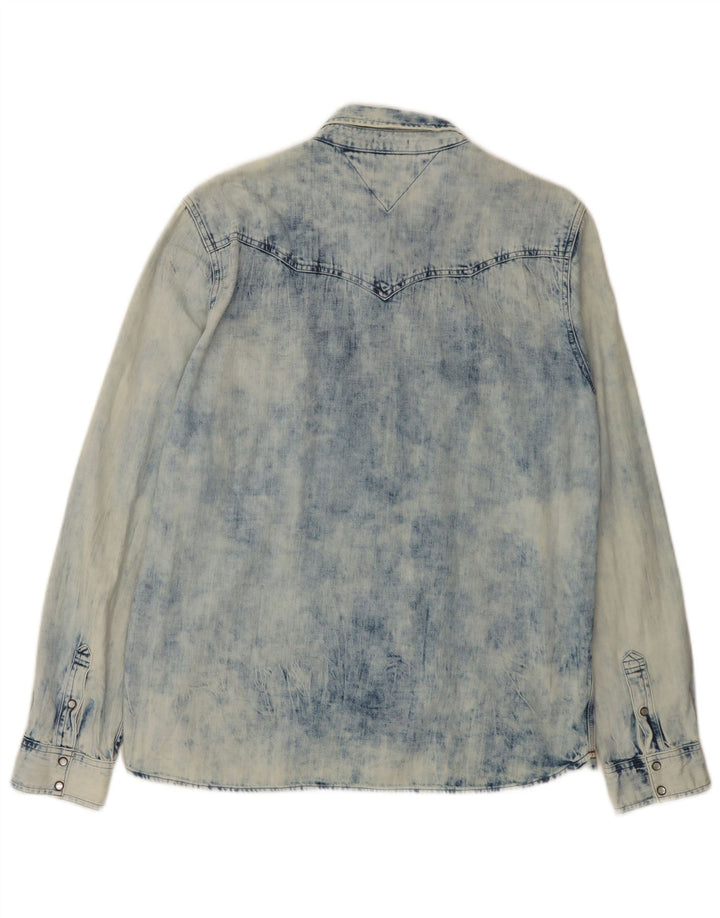 Camisa Tommy Hilfiger Hombre Denim XL Algodón Azul