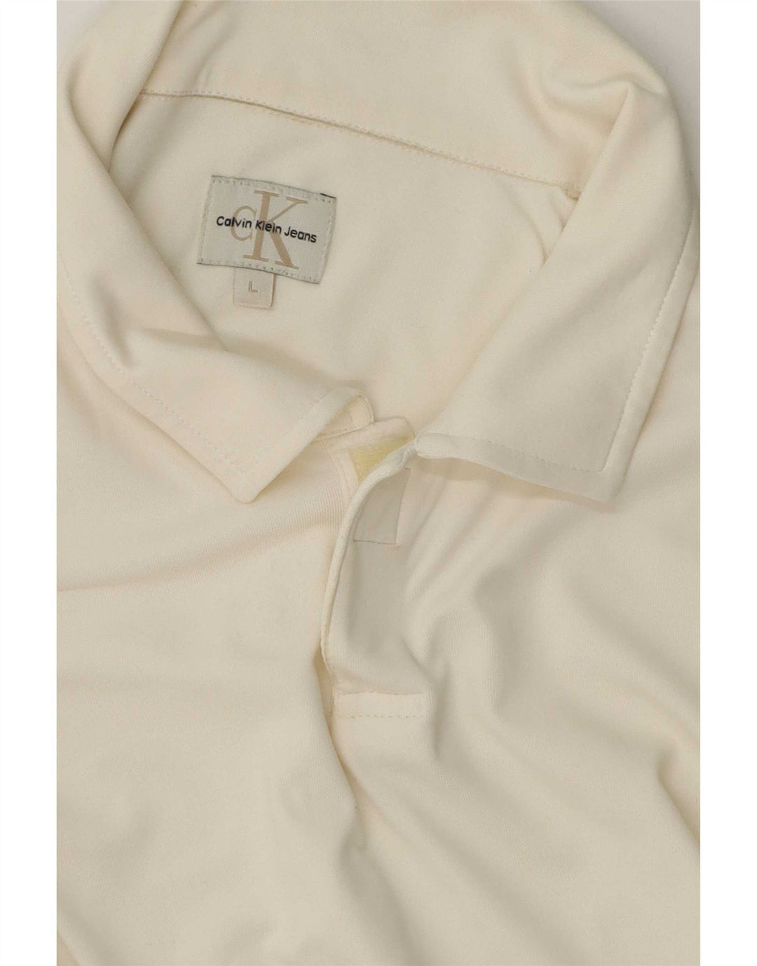 Calvin Klein Jeans Polo para hombre blanco grande