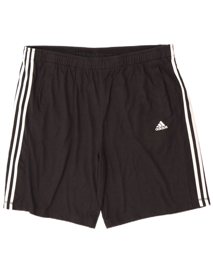 Adidas Pantalones cortos deportivos regulares para hombre 2XL Negro