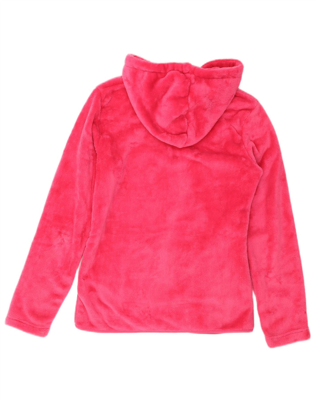 BRUGI Chaqueta polar con capucha para mujer UK 10 Small Pink Poliéster