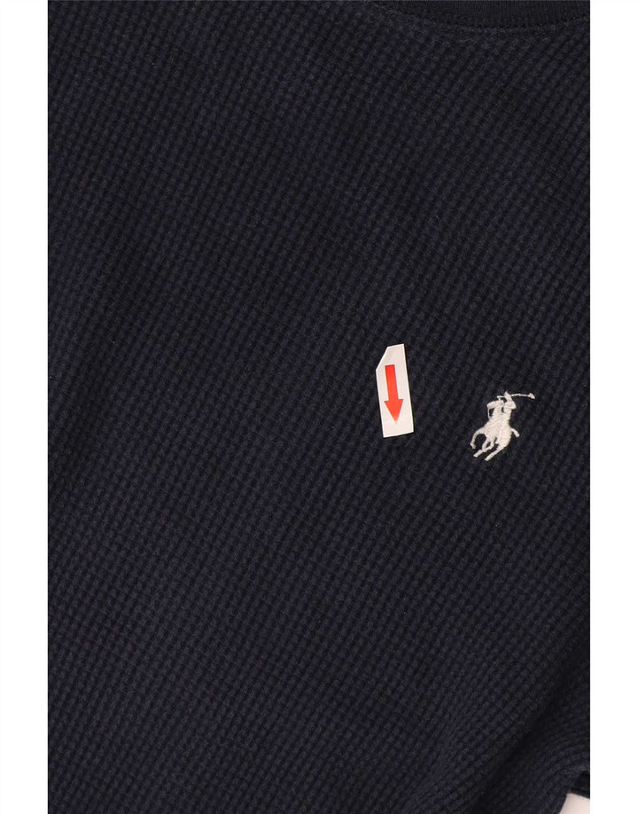 Polo Ralph Lauren Hombre Top Manga Larga Medio Azul Marino Algodón