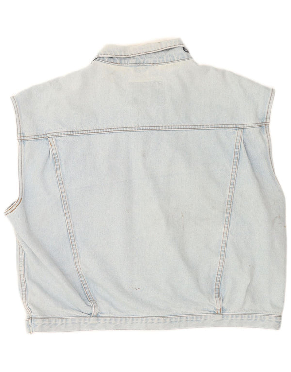 Jinglers Chaleco vaquero para hombre UK 44 2XL Algodón azul