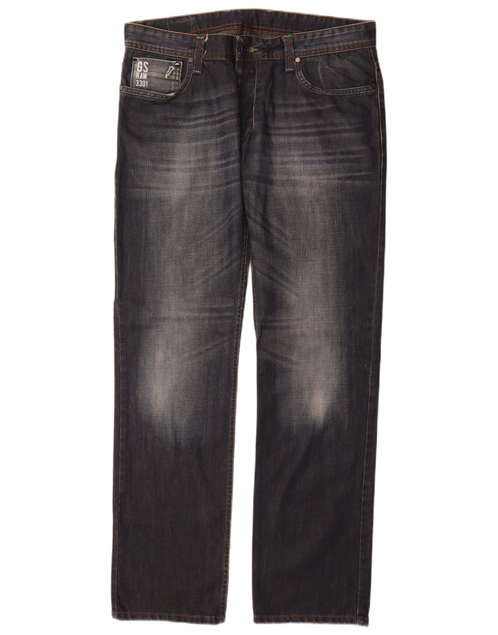 Vaqueros rectos para hombre G-Star W36 L34 Algodón azul marino