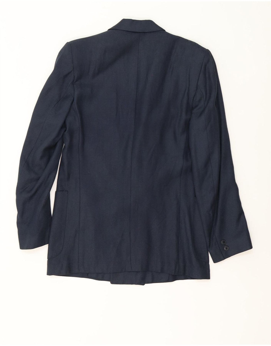 Vintage hombres doble pecho Blazer chaqueta Reino Unido 38 medio azul marino clásico