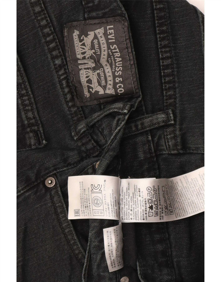 Vaqueros rectos Levi's para hombre W34 L30 Algodón negro