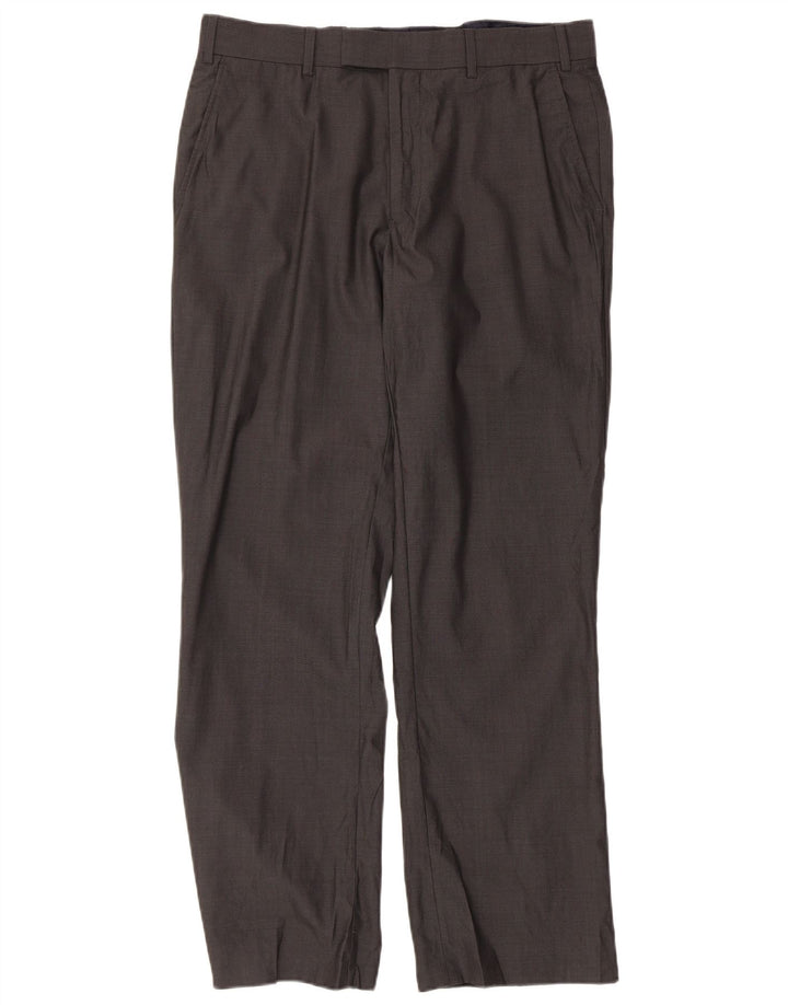 Pantalones chinos rectos para hombre de Ted Baker W34 L29 Gris