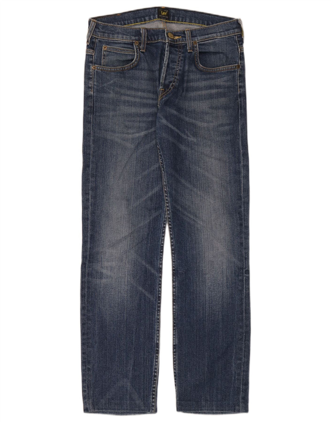 Lee Vaqueros Rectos Powell Para Hombre W29 L30 Algodón Azul