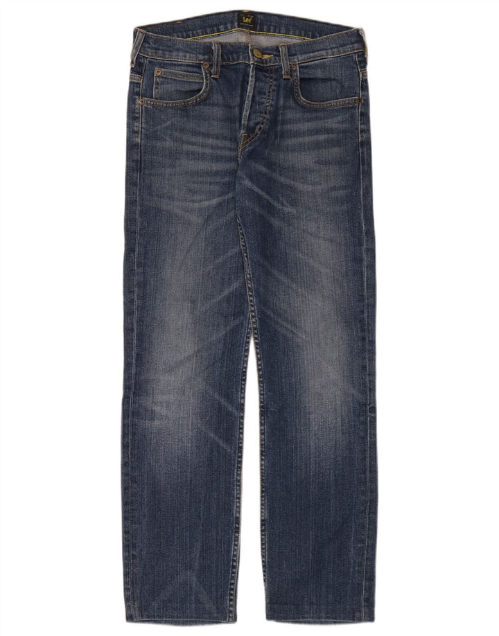 Lee Vaqueros Rectos Powell Para Hombre W29 L30 Algodón Azul