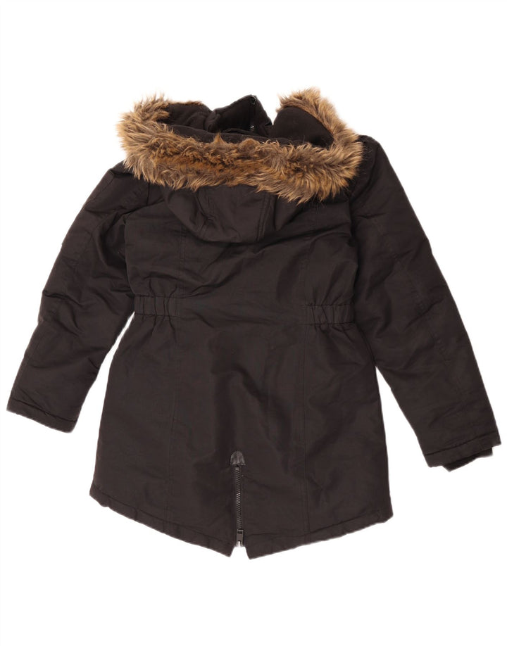 Diesel Parka Con Capucha Niña 9-10 Años Negro Poliéster