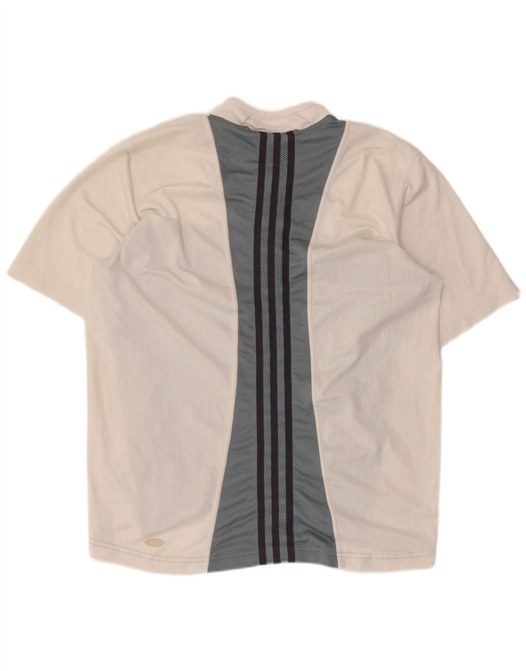 ADIDAS Camiseta para hombre Top UK 40/42 Medio Blanco Colorblock Poliéster