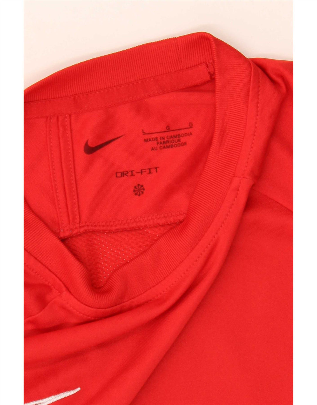 Camiseta Nike Dri Fit para hombre, talla grande, color rojo