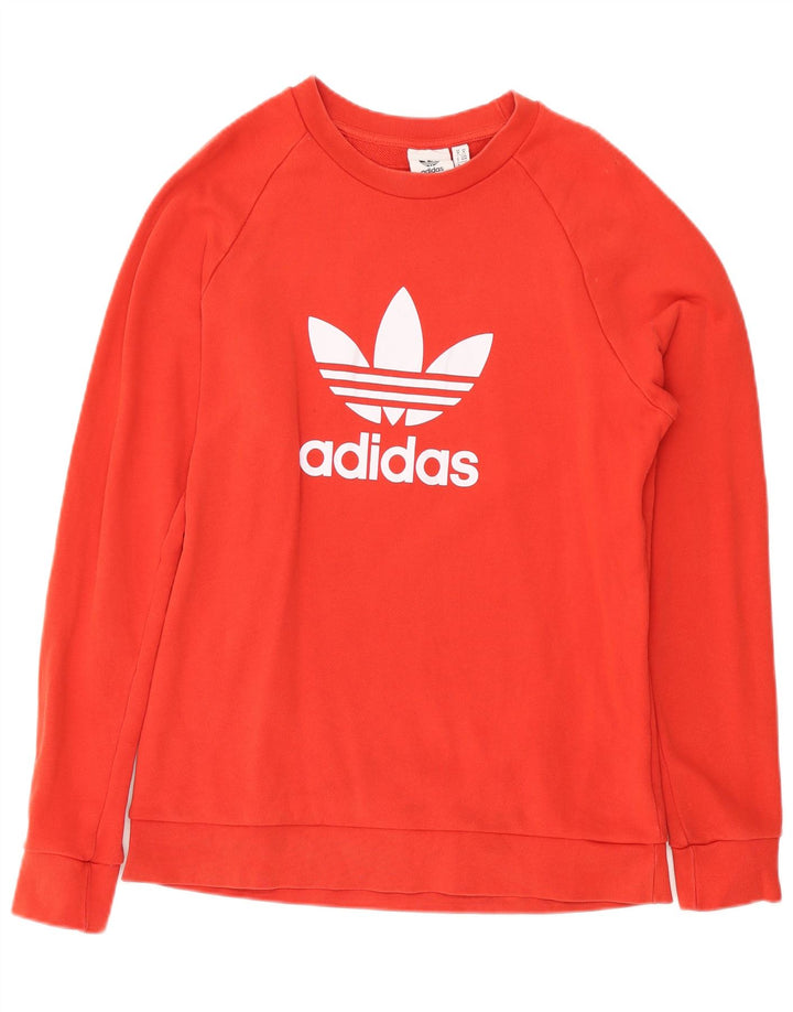 Adidas Hombre Sudadera Gráfica Jumper Medium Rojo Algodón