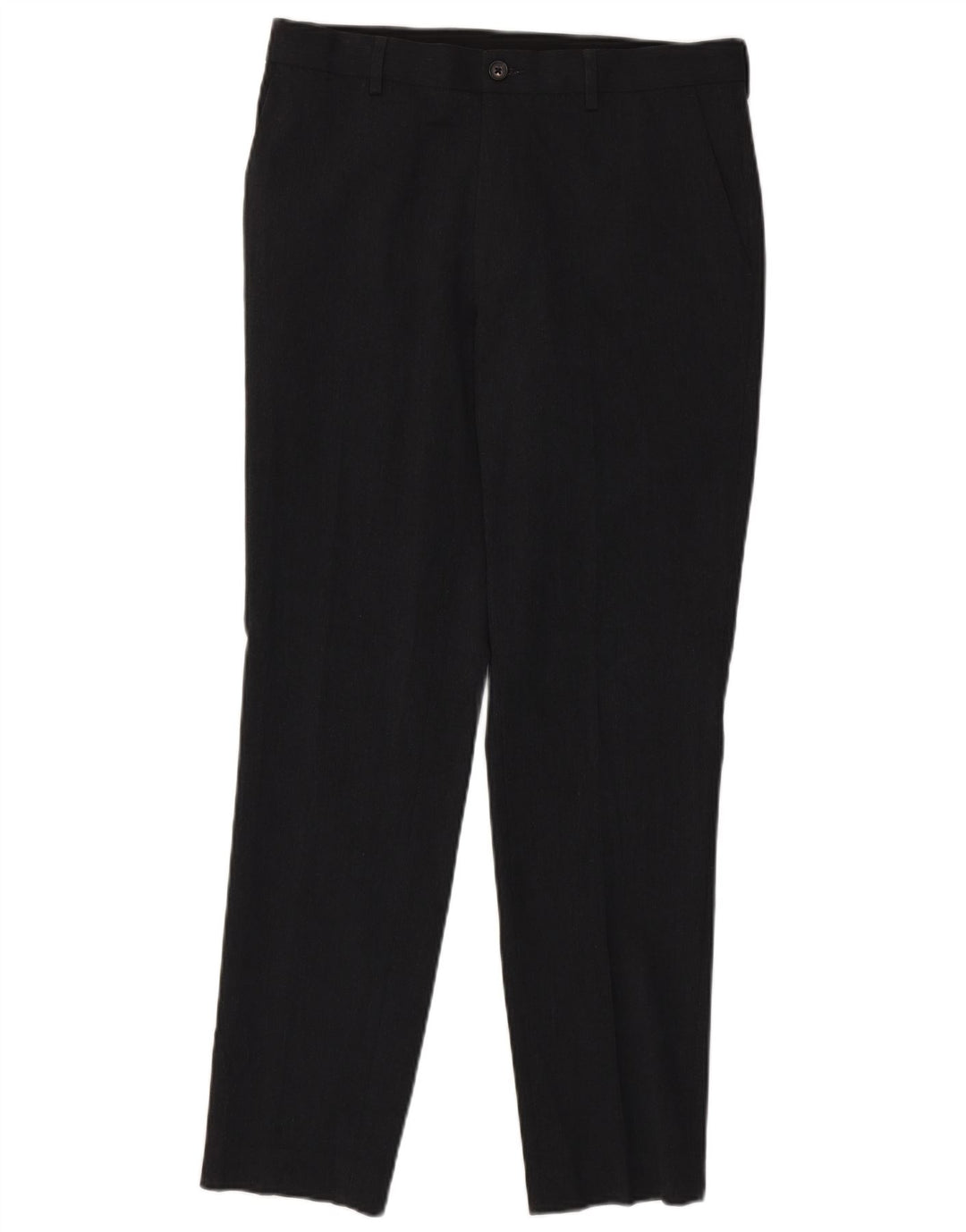 Marks & Spencer Pantalón de traje ajustado para hombre W32 L31 Poliéster gris