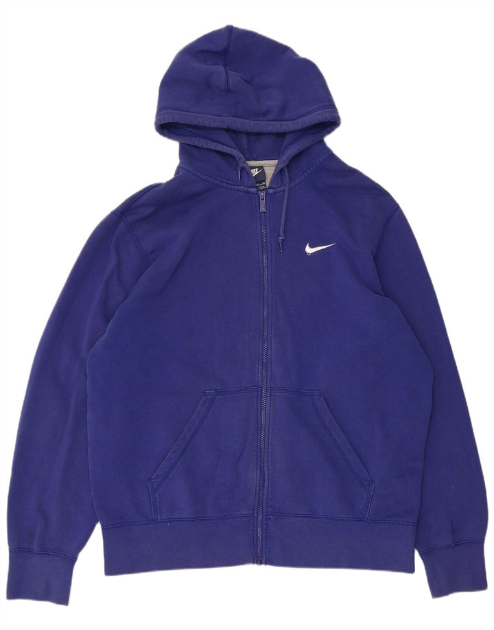 Nike Sudadera con capucha y cremallera para hombre XL Algodón azul