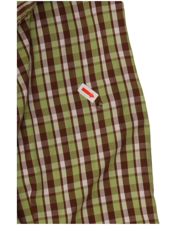 GANT Camisa Regular Fit De Franela De Algodón A Cuadros Verde Medio Hombre