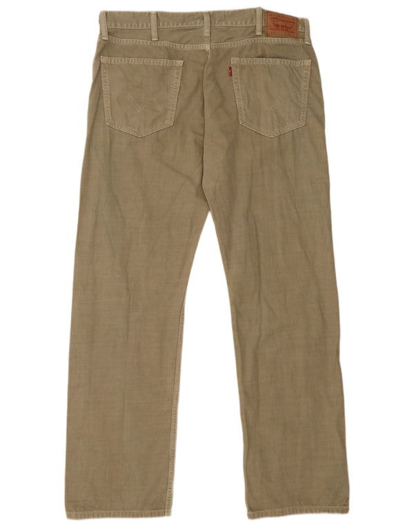 Levi's Mens 505 Pantalones Casuales Rectos W38 L32 Algodón Caqui