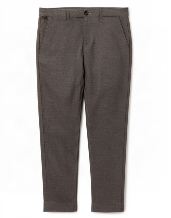 Zara Mens Slim Chino Trousers EU 40 Medium W31 L28 Grey Polyester