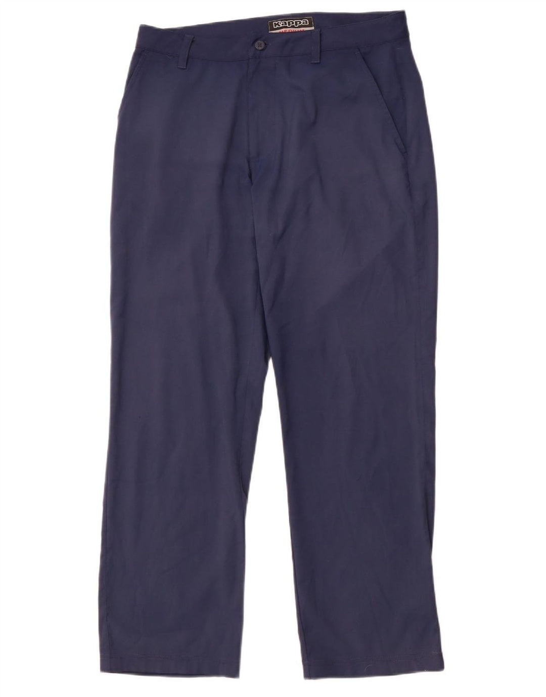 KAPPA Pantalón chino recto para hombre Medium W32 L29 Poliéster azul marino