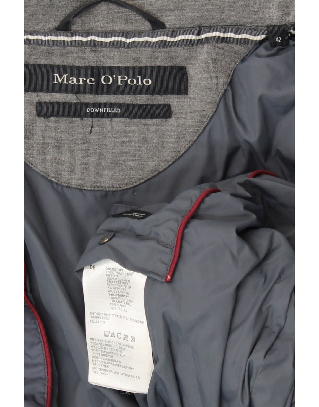 Marc O'Polo Abrigo Acolchado Mujer IT 42 Poliamida Gris Medio