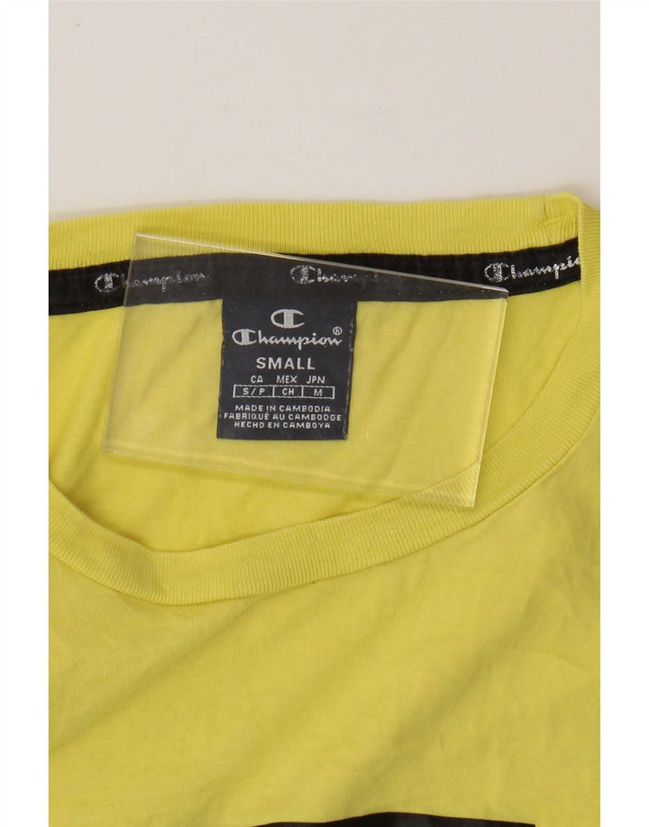 CHAMPION Camiseta gráfica para hombre Top pequeño amarillo