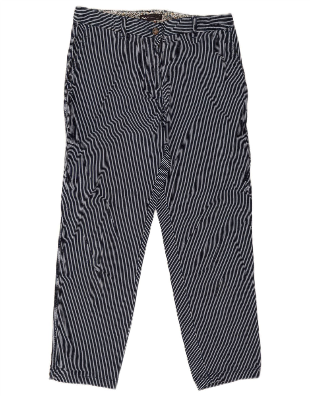 Marks & Spencer Pantalones cortos para mujer UK 12 Medium W30 L26 Azul marino