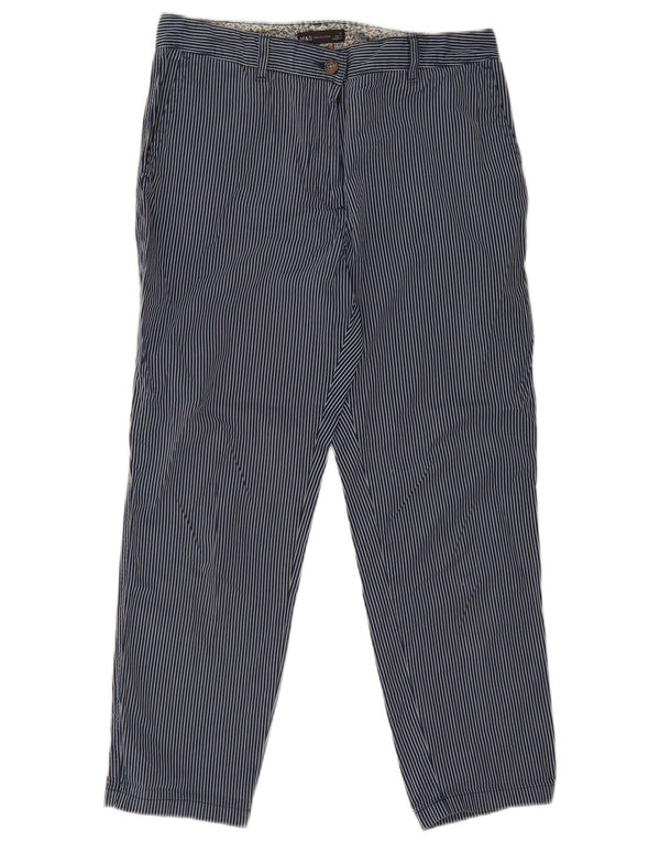 Marks & Spencer Pantalones cortos para mujer UK 12 Medium W30 L26 Azul marino