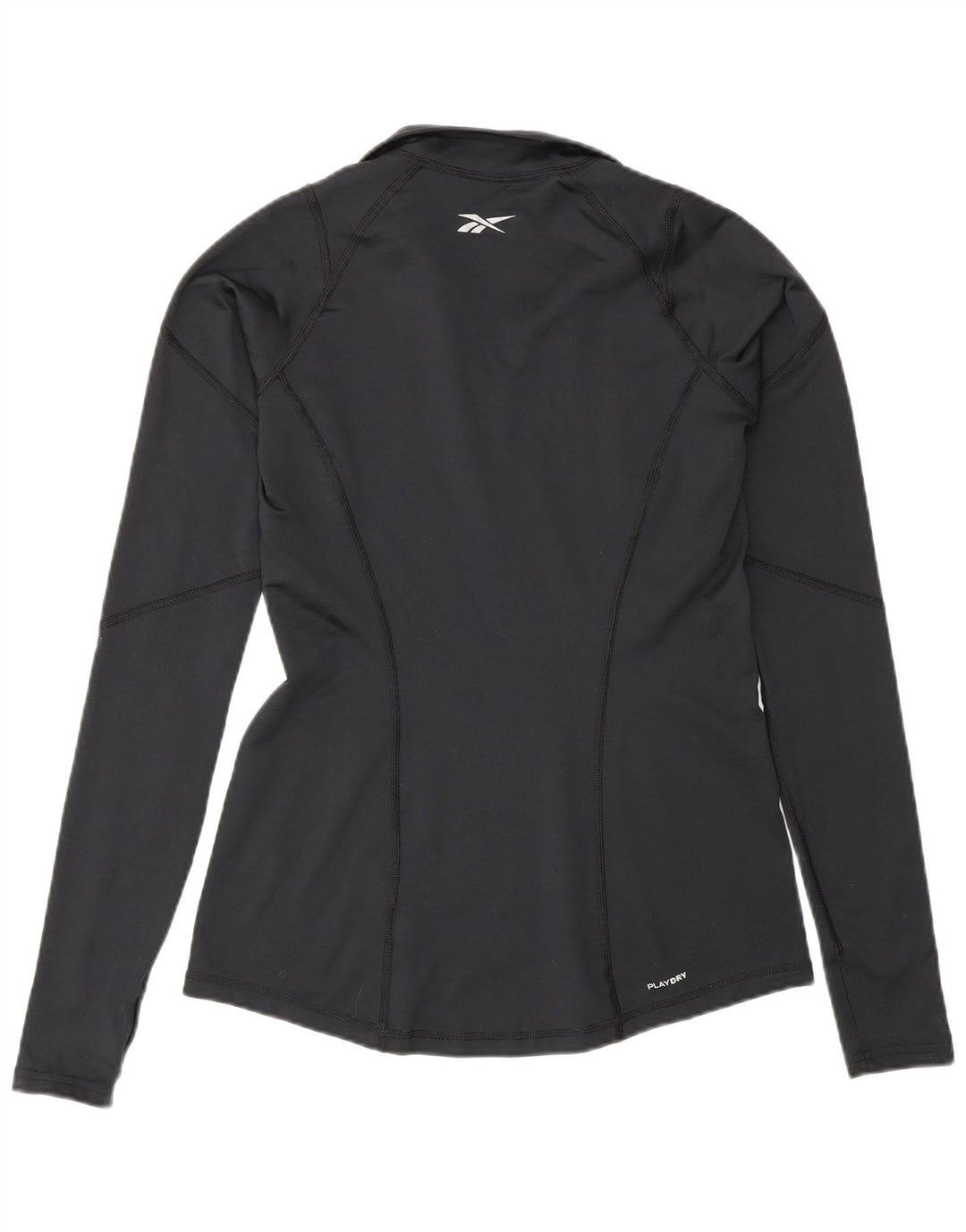 Reebok - Chándal con cremallera y cuello para mujer, talla M, poliéster negro