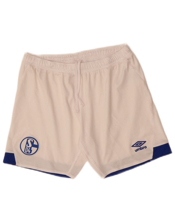 UMBRO Shorts deportivos para niño 13-14 años XL Blanco Colorblock Poliéster