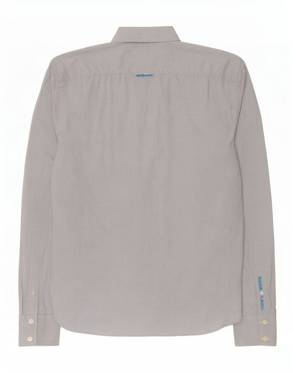 Camisa Superdry para hombre 2XL Algodón a cuadros blanco