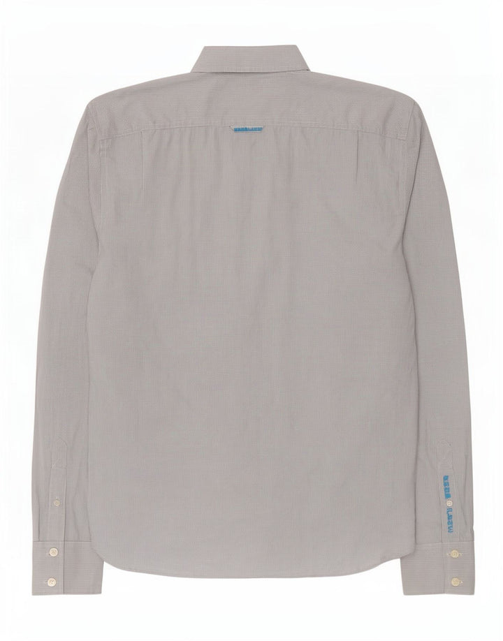 Camisa Superdry para hombre 2XL Algodón a cuadros blanco