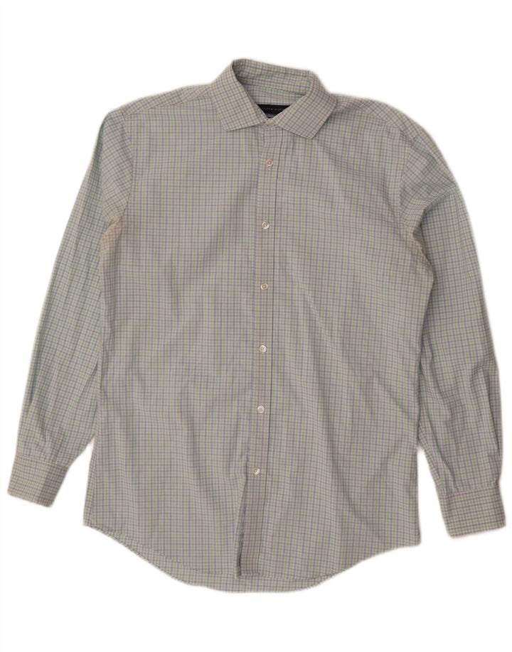 Tommy Hilfiger Camisa atlética para hombre Talla 15 Mediana Cuadros multicolores