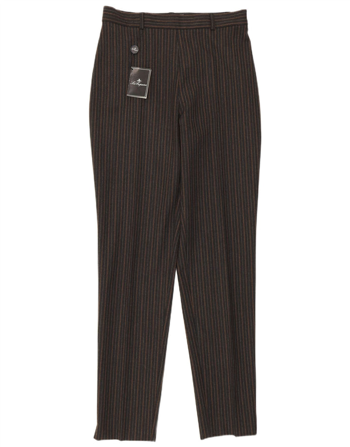 LES COPAINS Pantalones casuales de cintura alta para mujer IT 46 Large W30 L33 Negro