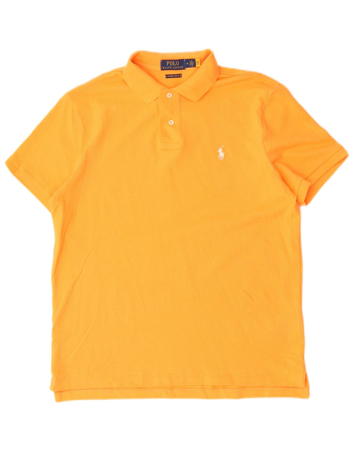 Polo Ralph Lauren Polo de corte entallado personalizado para hombre de algodón naranja medio