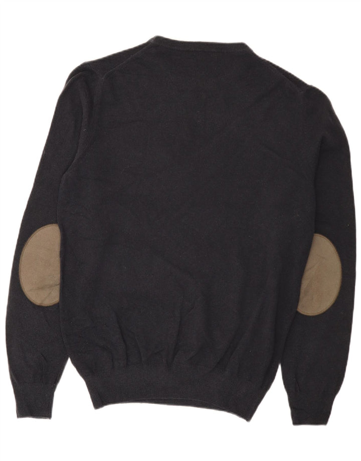 Brooksfield Jersey de cuello redondo para hombre IT 50 de lana gris medio