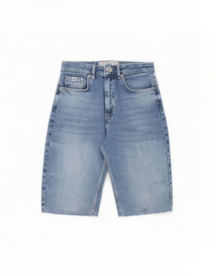 Shorts Vaqueros Superdry Mujer W28 Algodón Azul Medio