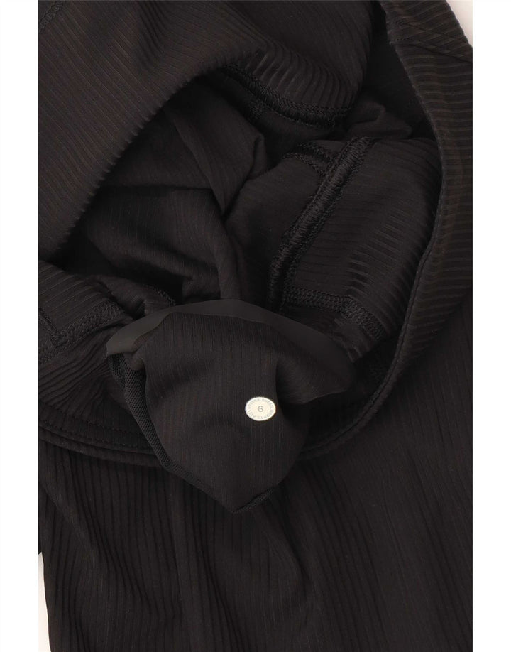 Lululemon Leggings cortos para mujer US 6 mediano negro sintético