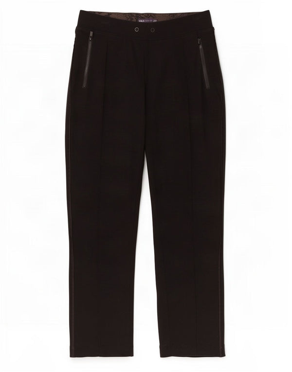 Marks & Spencer Pantalones de Chándal para Mujer UK 40 Mediano Negro Estampado Animal