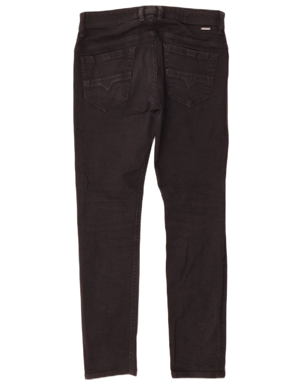 Diesel Mujer Thommer Slim Skinny Jeans W30 L30 Algodón Negro