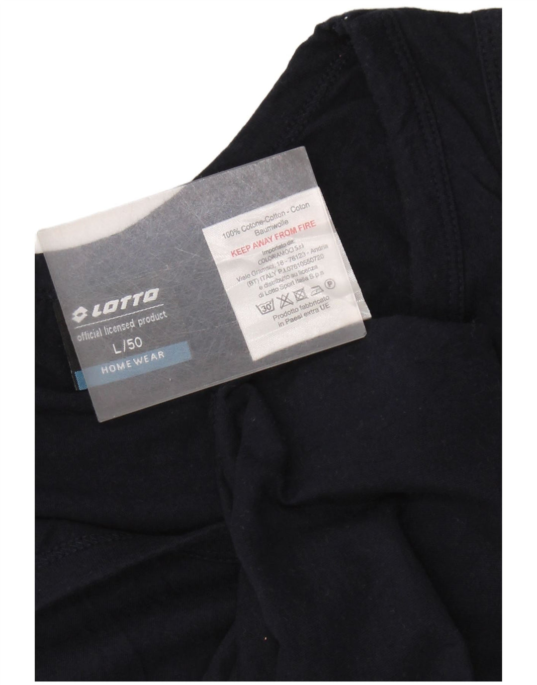 Lotto Hombre Gráfico Chaleco Top Grande Azul Marino Algodón