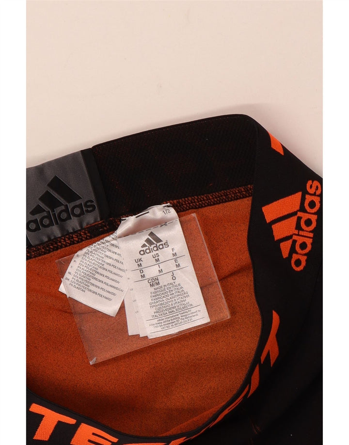 Adidas Pantalones cortos deportivos gráficos para hombre Poliéster manchado negro mediano