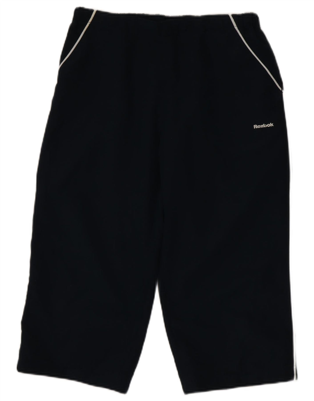 Reebok Pantalones Capri para Mujer UK 14 Medium Azul Marino Poliéster
